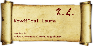 Kovácsi Laura névjegykártya